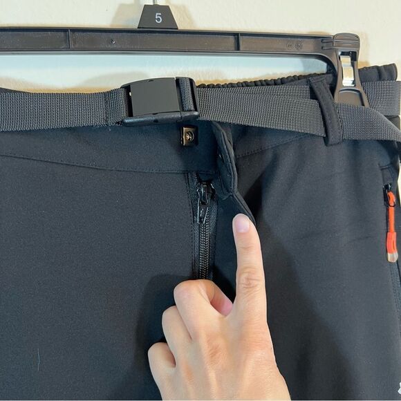 ✨ Healthyoga Women’s Black Soft Shell Pants Snow Small - Picture 5 of 11